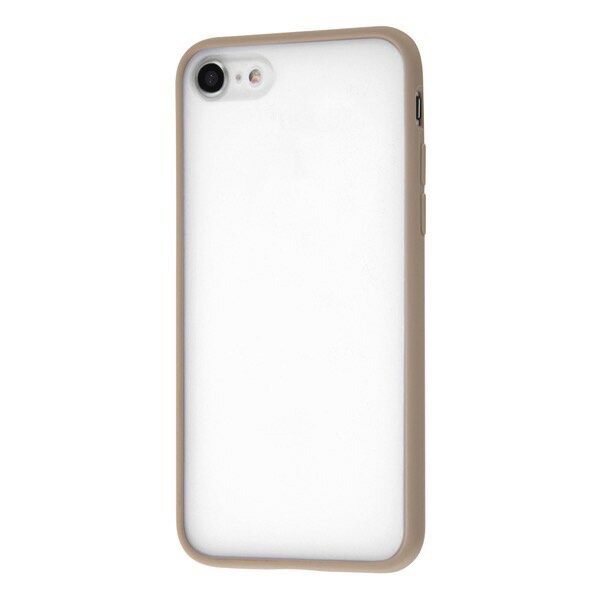 Rakuten - Ray Out iPhone SE 第3世代 / SE 第2世代 / 8 / 7 マットハイブリッドケース SHEER シアーホワイト/ベージュ # RT-P34BS4/WBE レイアウト (スマホケース・カバー)