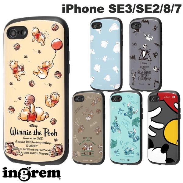 Ingrem iPhone SE 3rd Generation / SE 2nd Generation / 8 / 7 Disney Super Protective Case MiA (Smartphone Case/Cover) Winnie the Pooh, Baymac, Mickey Mouse, Stitch, Chip & Dale, Nightmare Before Christmas Character Cute