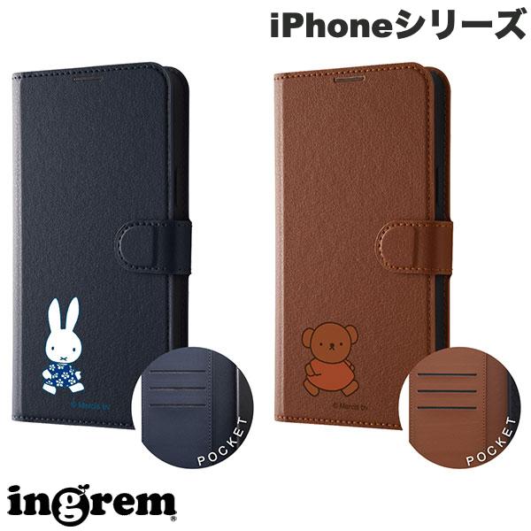 [Limited Stock] ingrem iPhone Series Miffy Leather Flip Case Simple Magnetic Ingrem (Smartphone Case/Cover) Boris