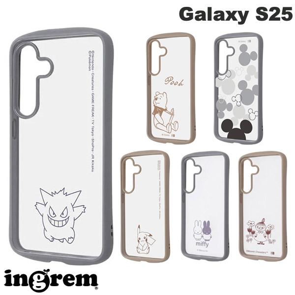 乐天商城 - ［2025］ ingrem Galaxy S25 Puffull 衝撃吸収 バンパー ハイブリッドケース イングレム ミッキー プーさん ポケモン ピカチュウ ゲンガー ムーミン ミイ ミッフィー キャラクター かわいい 耐衝撃 透明 キャラクター かわいい