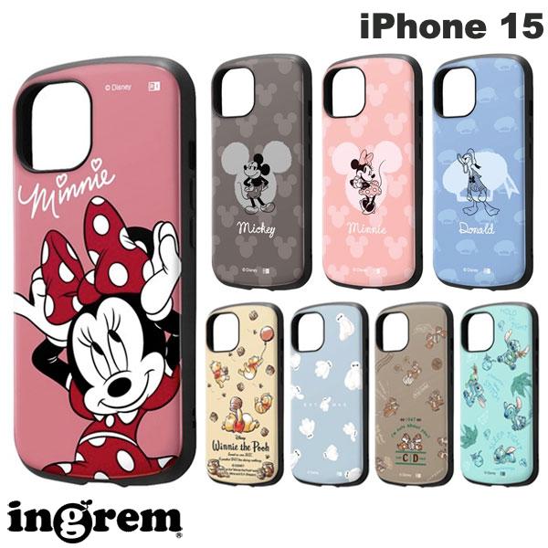 ingrem iPhone 15 디즈니 내충격 케이스 MiA 잉글렘 (스마트폰 케이스·커버) 캐릭터 귀여운