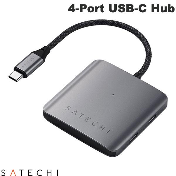 Satechi 4-Port USB-C Hub with PD対応 4ポート ハブ # PST-H4CPDM サテチ (USB-C ハブ) sbf25(2.0)