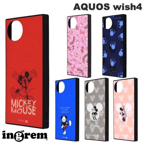 Rakuten - ［2024］ ingrem AQUOS wish4 ディズニー ハイブリッドケース KAKU イングレム (アンドロイドスマホケース・カバー) ミッキー ミニー キャラクター かわいい
