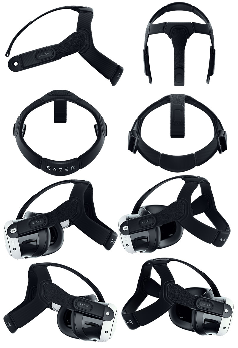 【国内正規品】 Razer Meta Quest 3 用 Adjustable Head Strap System エルゴノミック VR ヘッドストラップシステム # RC21-02200300-R3U1 レーザー ゲーミング 調節可能 ソフトストラップ スリップオンデザイン