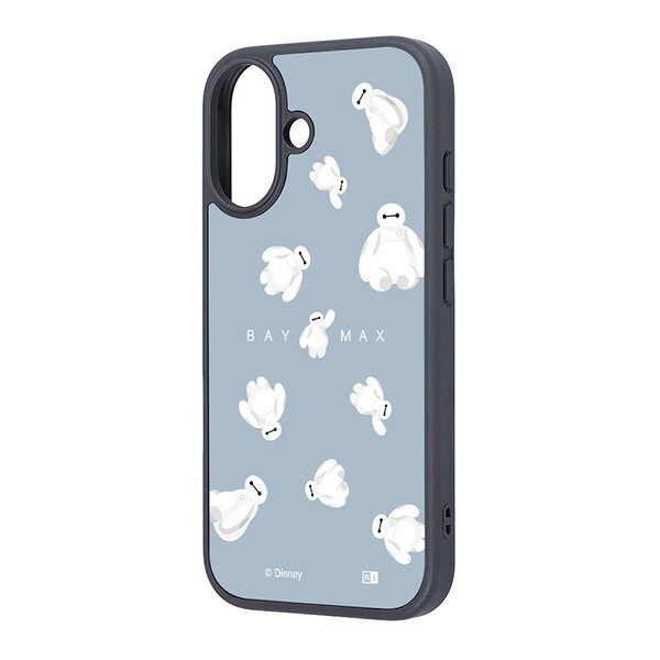 ［2025］ ingrem iPhone 17 ディズニー maru 衝撃吸収 バンパー ハイブリッドケース ベイマックス_ふわふわ # IQ-DP52K4TB/BX4 イングレム (スマホケース・カバー)