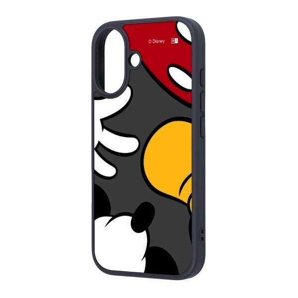 ［2025］ ingrem iPhone 17 ディズニー maru 衝撃吸収 バンパー ハイブリッドケース ミッキーマウスカラー_1 # IQ-DP52K4TB/MK26 イングレム (スマホケース・カバー)