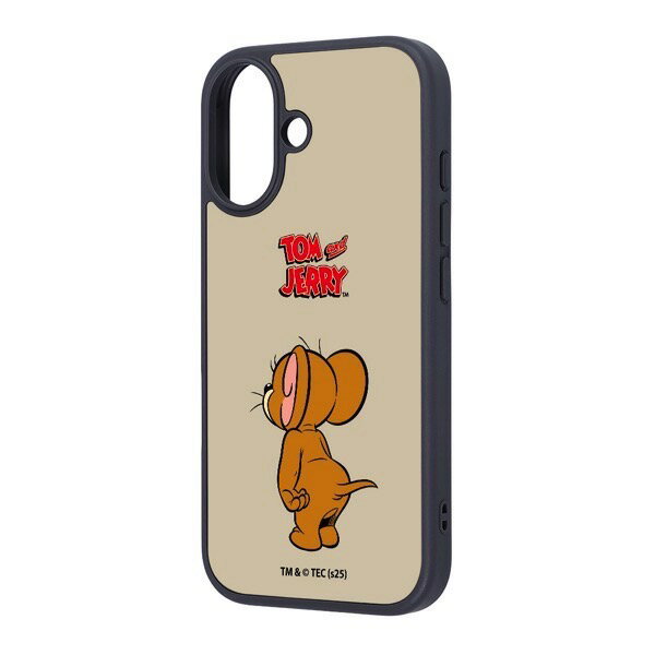 乐天商城 - ［2025］ ingrem iPhone 17 トムとジェリー maru 衝撃吸収 バンパー ハイブリッドケース ジェリー_スタンダード2 ブラック # IQ-WP52K4TB/JRA3 イングレム (スマホケース・カバー)