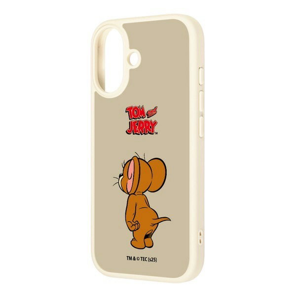 Rakuten - ［2025］ ingrem iPhone 17 トムとジェリー maru 衝撃吸収 バンパー ハイブリッドケース ジェリー_スタンダード2 ホワイト # IQ-WP52K4TW/JRA3 イングレム (スマホケース・カバー)