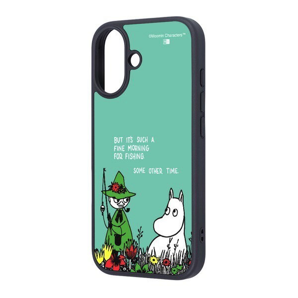 ［2025］ ingrem iPhone 17 ムーミン maru 衝撃吸収 バンパー ハイブリッドケース ムーミン&スナフキン..