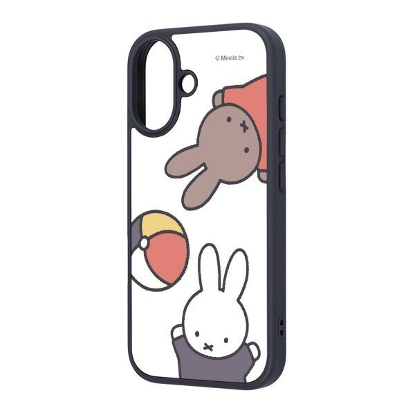 乐天商城 - ［2025］ ingrem iPhone 17 ミッフィー maru 衝撃吸収 バンパー ハイブリッドケース ミッフィーとメラニー # IQ-BP52K4TB/MF50 イングレム (スマホケース・カバー)
