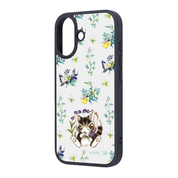 乐天商城 - ［2025］ ingrem iPhone 17 猫のダヤン maru 衝撃吸収 バンパー ハイブリッドケース ダヤン_朝露の森 # IQ-IP52K4TB/DY6 イングレム (スマホケース・カバー)