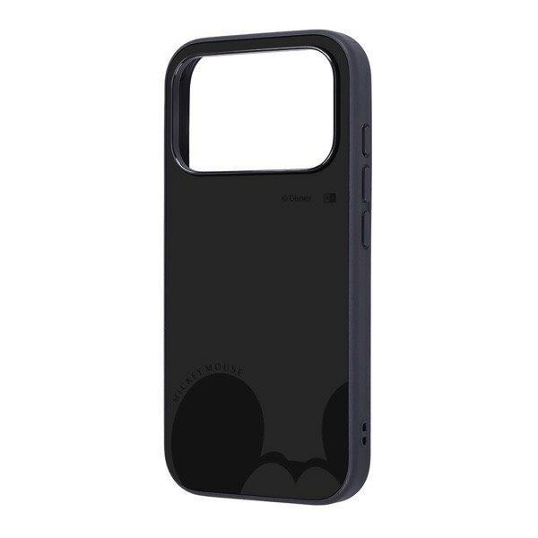 [2025] ingrem iPhone 17 Pro Disney maru Shock Absorption Bumper Hybrid Case Mickey Mouse_Gray 2 # IQ-DP53K4TB/MK44 Ingrem (Smartphone Case/Cover)