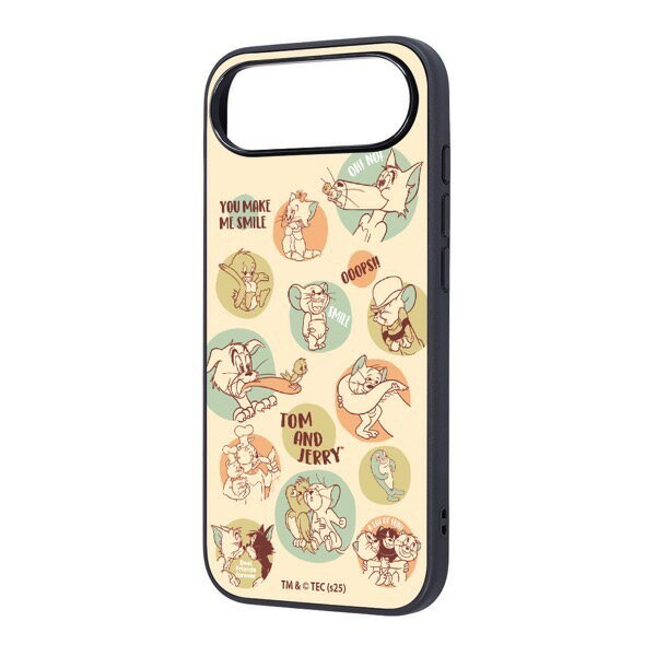 Rakuten - 【在庫限り】［2025］ ingrem iPhone Air トムとジェリー maru 衝撃吸収 バンパー ハイブリッドケース トムとジェリーとフレンズ # IQ-WP54K4TB/TJ66 イングレム (スマホケース・カバー)