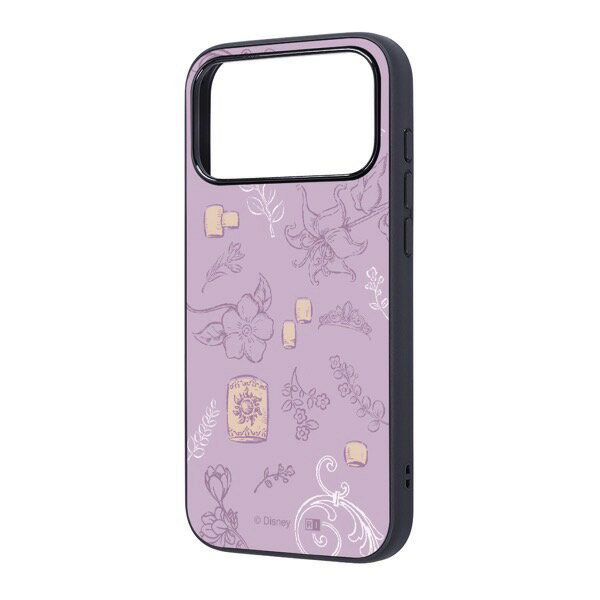 [2025] ingrem iPhone 17 Pro Max Disney Maru Shock Absorption Bumper Hybrid Case Rapunzel_Icon # IQ-DP55K4TB/RZ13 Ingrem (Smartphone Case/Cover) Cute Character