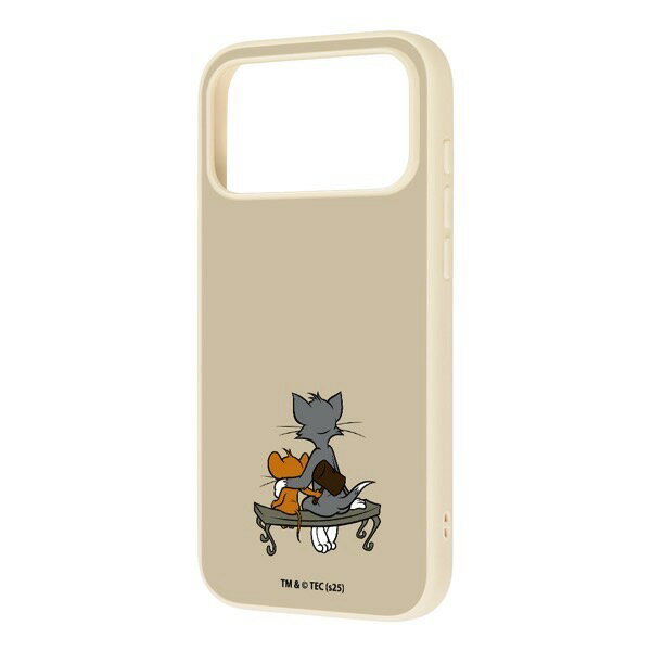 Rakuten - ［2025］ ingrem iPhone 17 Pro Max トムとジェリー maru 衝撃吸収 バンパー ハイブリッドケース ハンマー_2 ホワイト # IQ-WP55K4TW/TJ92 イングレム (スマホケース・カバー)