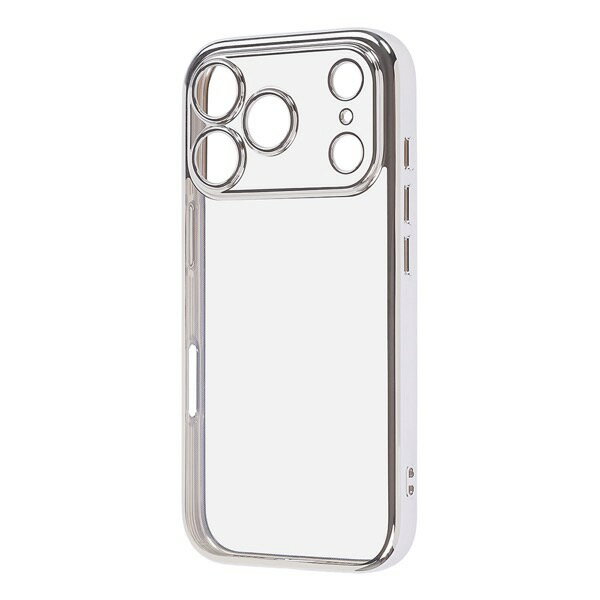 Rakuten - ［2025］ Ray Out iPhone 17 Pro ソフトケース 精密設計 フレームメッキ シルバー # RT-P53PFC2/SVM レイアウト (スマホケース・カバー)