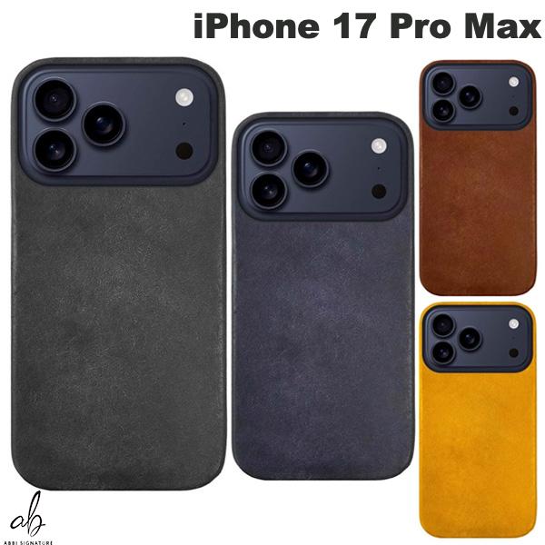 Rakuten - ［2025］ ABBI SIGNATURE iPhone 17 Pro Max MARGOTイタリアンレザー MagSafe対応 バックカバー 本革 アビー シグネチャ (スマホケース・カバー) マルゴー 日本の職人が作る 牛革 天然皮革 ざらついたタッチ感 マット プレゼント