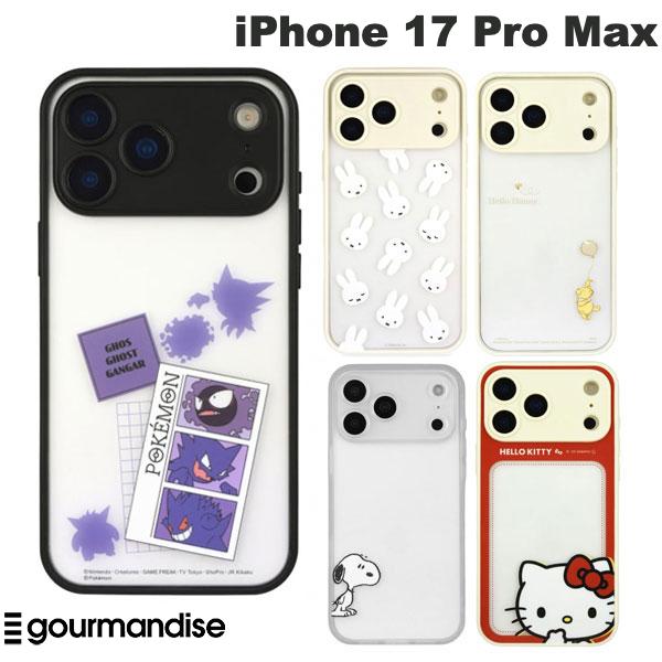 [2025] gourmandise iPhone 17 Pro Max 내충격 케이스 IIIIfi+ (이핏) 플랜프 프레임 케이스 구루만디즈 (스마호 케이스 커버) 캐릭터 귀여운 스누피 헬로 키티 푸씨 미피 고스트 겐거