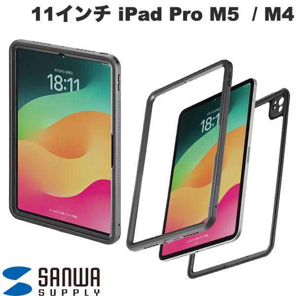 SANWA 11����� iPad Pro M5 (2025) / M4 (2024) �Ѿ׷��ɿ奱���� ���ȥ�å��դ� # PDA-IPAD17163 ����掠�ץ饤