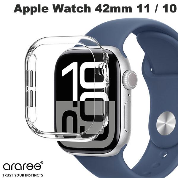 Rakuten - araree Apple Watch 42mm Series 11 / 10 Nu:kin ハードケース クリア # AR27455AW アラリー (アップルウォッチケース カバー) 厚さ1mm スリム