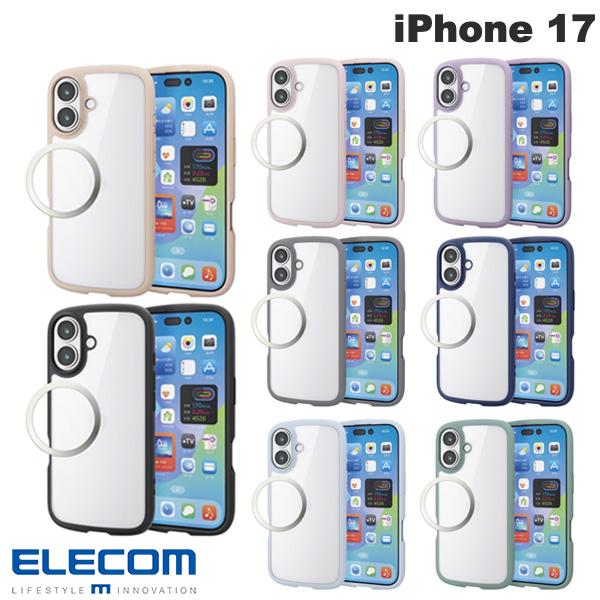 [2025]ELECOM ELECOM iPhone 17 TOUGH SLIM LITE 프레임 컬러 메탈 링 부착 (스마트폰 케이스 커버)