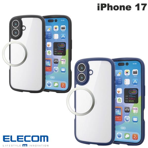 [2025] ELECOM iPhone 17 TOUGH SLIM LITE Frame Color Extreme Metal Ring Included (Smartphone Case/Cover)