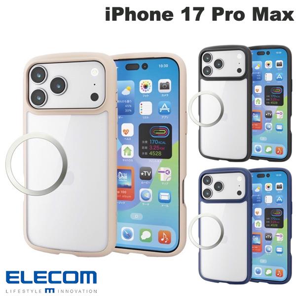 [2025]ELECOM ELECOM iPhone 17 Pro Max TOUGH SLIM LITE 프레임 컬러 메탈 링 부착 (스마트폰 케이스 커버)