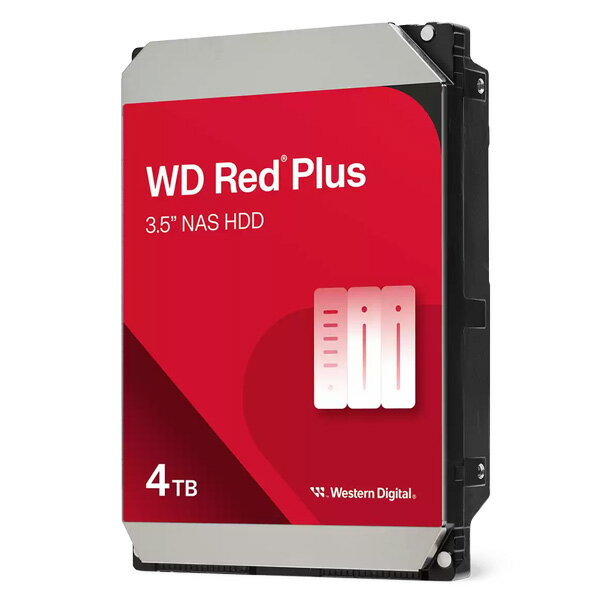 Western Digital 4TB Red Plus 3.5-Inch SATA キャッシュサイズ 128MB # WD40EFZZ ウエスタンデジタル (内蔵ハードディスク)