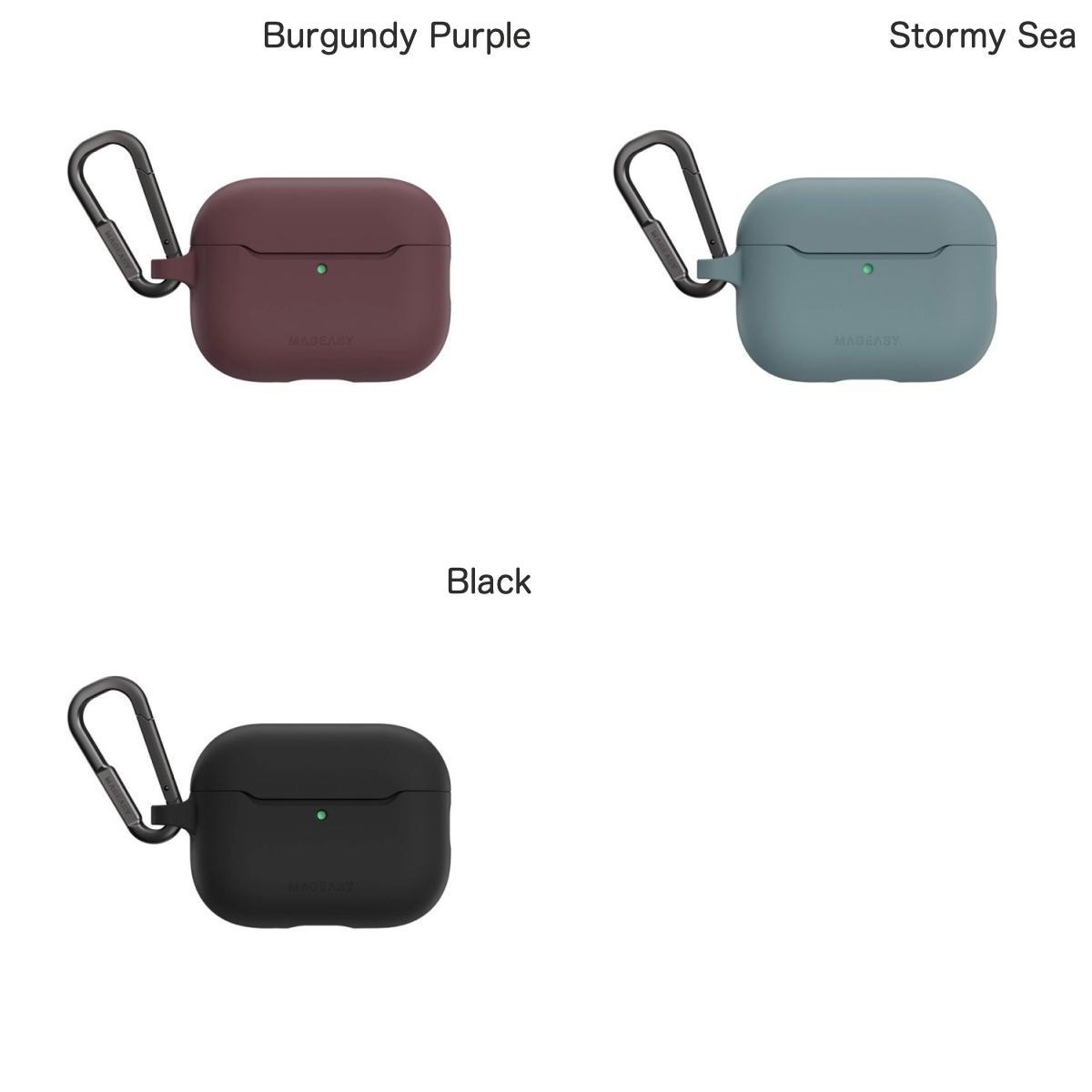 MagEasy AirPods Pro 3 SKIN カラビナ付き耐衝撃ケース マグイージー (Apple イヤホンケース) ワイヤレス充電対応 カラビナ付 3