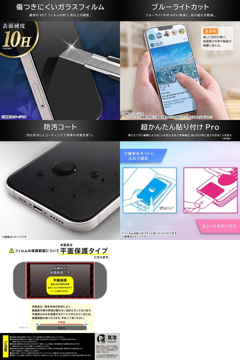 Ray Out Nintendo Switch 2 超かんたん 貼り付けPRO ガラスフィルム 平面保護 ブルーライトカット 高透明 # RT-NTS2FK3/SMG3 レイアウト (液晶保護フィルム) 任天堂 スイッチ