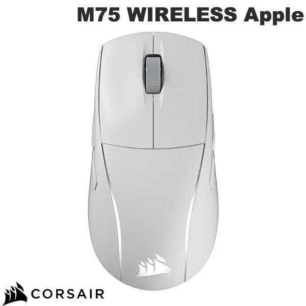 Corsair M75 WIRELESS 軽量 Bluetooth / 2.4GHz ワイヤレス RGB Apple ゲーミングマウス FROST WHT-RGB # CHR-931D01F-AP コルセア