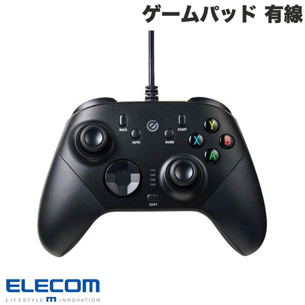 ELECOM エレコム ゲームパッド 有線 XInput DirectInput Xbox系配置 ホールエフェクト 背面ボタン搭載 15ボタン ブラック # JC-GP60XVBK エレコム (ゲームパッド)