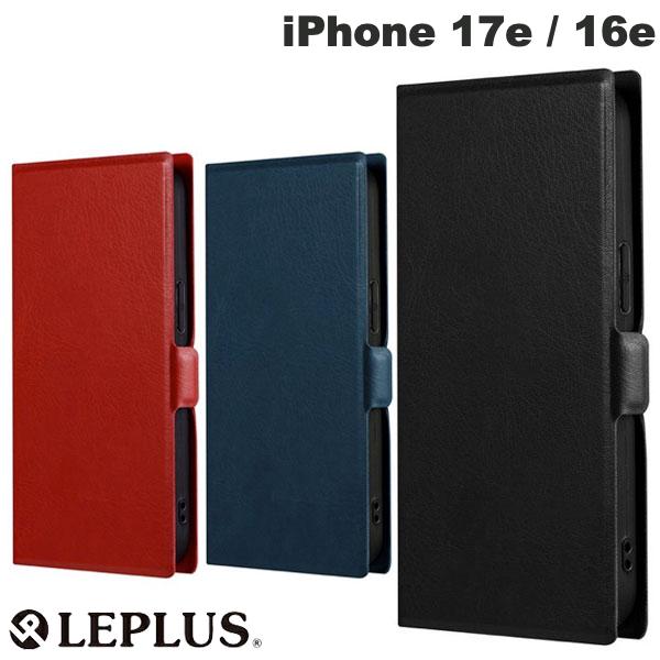 [2026] LEPLUS iPhone 17e / 16e 얇고 가벼운 PU 가죽 수첩 케이스 BOOK SLIM&LITE 르플러스 (스마트폰 케이스 커버)