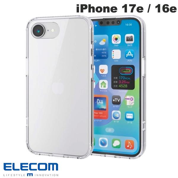 [2026]ELECOM ELECOM iPhone 17e / 16e 하이브리드 케이스 유리 클리어 # PM-A25SHVCG1CR ELECOM (스마트폰 케이스 커버)