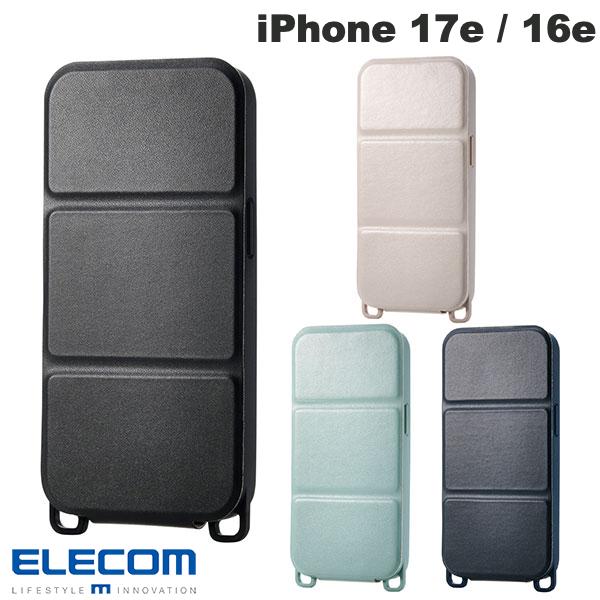 [2026]ELECOM ELECOM iPhone 17e / 16e 소프트 레더 케이스 세로형 플랩 자석 첨부 (스마트폰 케이스·커버)