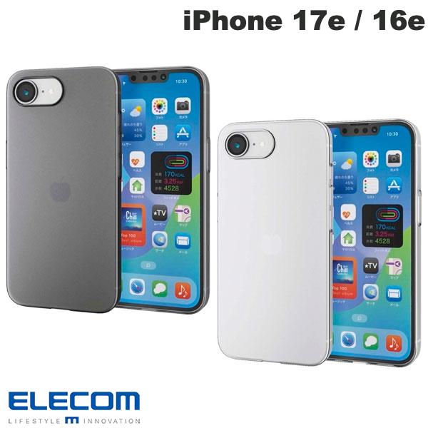 [2026]ELECOM ELECOM iPhone 17e / 16e 하드 케이스 극박 0.6mm (스마트폰 케이스 커버)