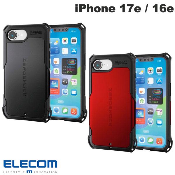 [2026]보호 필름 부착 ELECOM ELECOM iPhone 17e / 16e 하이브리드 케이스 ZEROSHOCK (스마트폰 케이스·커버) 제로 쇼크 내충격