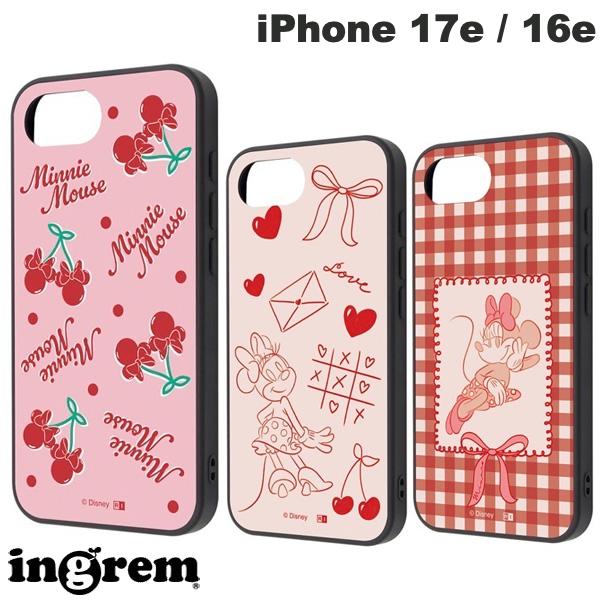 [2026] ingrem iPhone 17e / 16e 디즈니 maru 충격 흡수 범퍼 하이브리드 케이스 잉글렘 (스마트폰 케이스 커버) 미니 캐릭터 귀여운