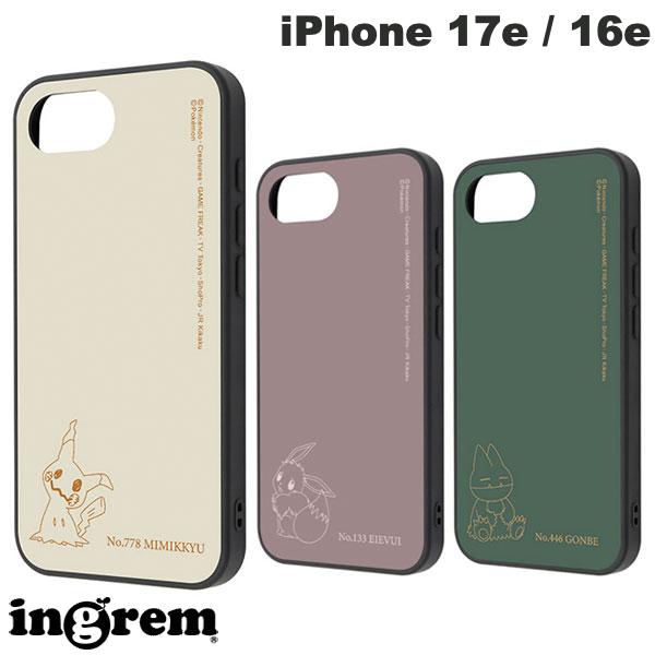 [2026] 포켓몬 ingrem iPhone 17e / 16e 포켓 몬스터 maru 충격 흡수 범퍼 하이브리드 케이스 잉글렘 (스마트폰 케이스 커버) Pokémon 이브이 곰베 미미큐