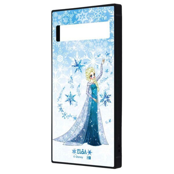 【在庫限り】［2024］ ingrem Google Pixel 8a ディズニー KAKU 衝撃吸収 バンパー スクエア ハイブリッドケース アナと雪の女王 中川翔子art_エルサ # IC-DGP8AK3TB/FR6 イングレム (アンドロイドスマホケース・カバー)
