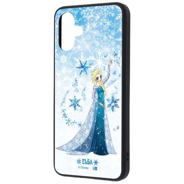 【在庫限り】［2025］ ingrem Galaxy A25 5G ディズニー maru 衝撃吸収 バンパー ハイブリッドケース アナと雪の女王 中川翔子art_エルサ # IC-DGA25K4TB/FR6 イングレム (アンドロイドスマホケース・カバー)