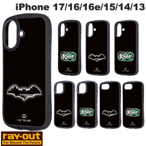 Rakuten - ［2026］ Ray Out iPhone 17 / 17e / 16e / 16 / 15 / 14 / 13 バットマン Puffull 衝撃吸収 バンパー ハイブリッドケース レイアウト (スマホケース・カバー) キャラクター かわいい ジョーカー