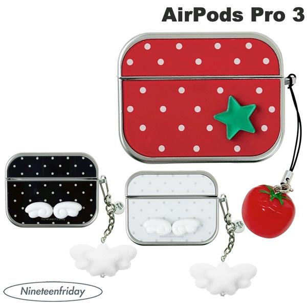 Rakuten - 韓国発 Nineteenfriday AirPods Pro 3 チャーム付きケース ナインティーンフライデー (Apple イヤホンケース) 耐衝撃 かわいい