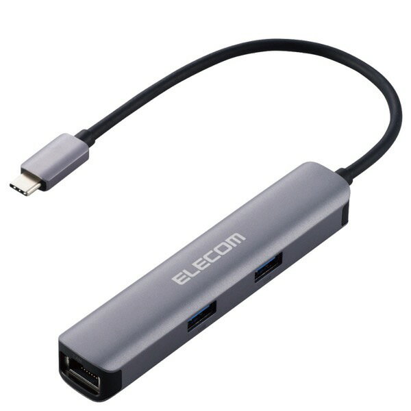 Rakuten - ELECOM エレコム USB Type-C ドッキングステーション アルミボディ USB3.1 Gen1 3ポート / HDMI / LANポート シルバー # DST-C17SV エレコム (USB-Cハブ)