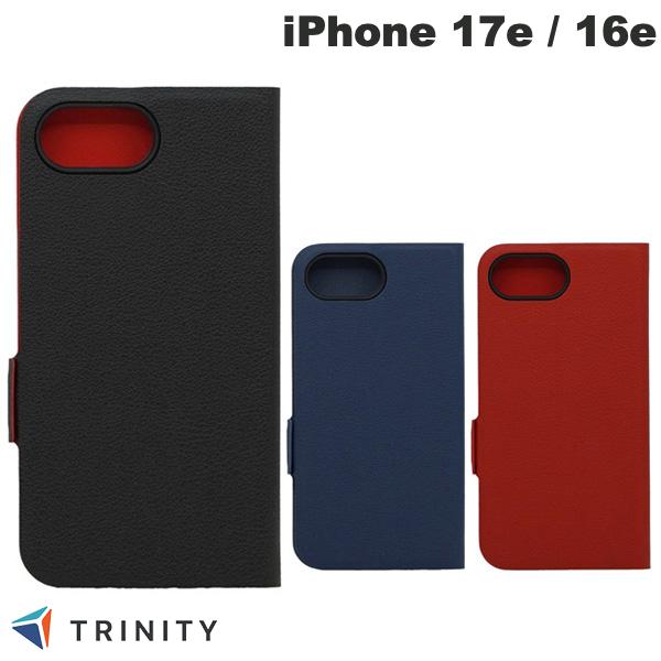 ［2026］ TRINITY iPhone 17e / 16e  薄型スマートフリップノートケース トリニティ (スマホケース・カバー)