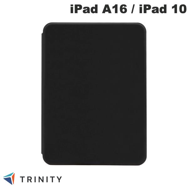 Rakuten - TRINITY iPad A16 (11世代) / 10.9インチ iPad 10 [FLIP SHELL 360] 360度回転式 背面クリア フリップシェルケース ブラック # TR-IPD26-FS36-SMBK トリニティ (タブレットカバー・ケース)