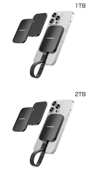 Apple専門店 キットカットのDIGIERA MagSafe対応 薄型ポータブルSSD DGLPS2020MTシリーズ ディジエラ (外付けSSD)｜アングル2