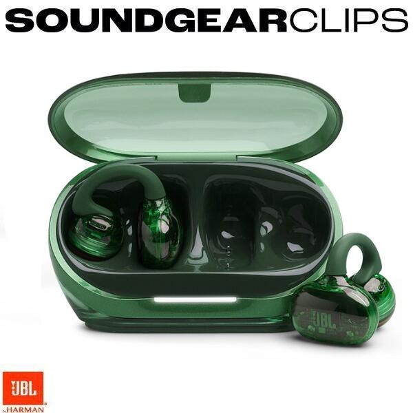 JBL Soundgear Clips イヤーカフ型オープンイヤー完全ワイヤレスイヤホン スケルトン ジェイドグリーン JBLSNDGEARCLGRN