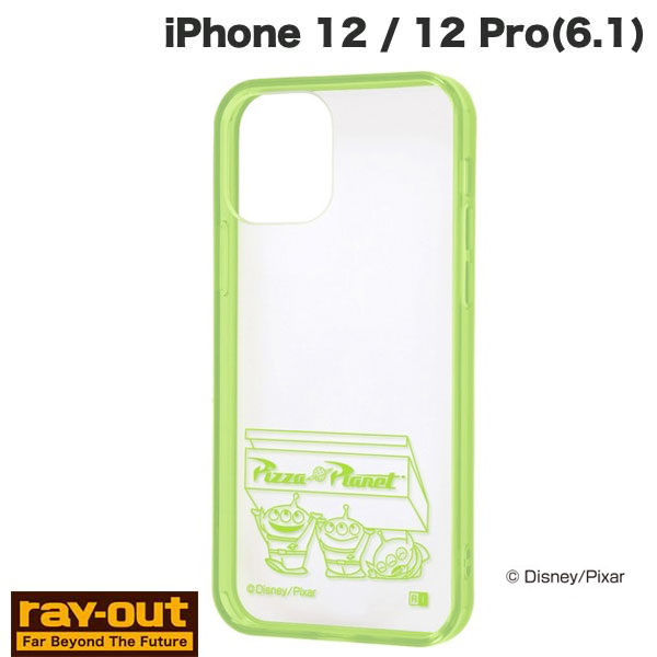 Ray Out iPhone 12 / 12 Pro 디즈니 픽사 캐릭터 하이브리드 케이스 Charaful 외계인 # RT-DP27UC/ALM 레이아웃 (스마트폰 케이스 커버)