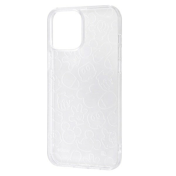 Ray Out iPhone 13 Pro Max 디즈니 캐릭터 TPU 소프트 케이스 반짝이/미키 마우스 # RT-DP33A/MKM 레이아웃 (스마트폰 케이스 커버)